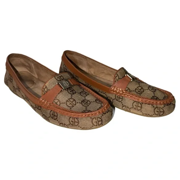 Giani Bernini - Logo Loafers Women’s Size 10M - Monogram Slip‑On Comfort Flats - Picture 9 of 13